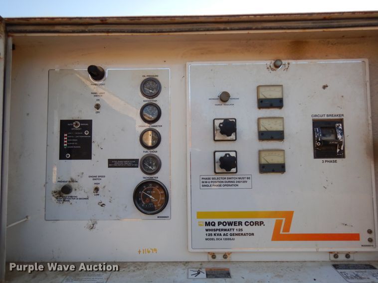 image for item KK9774 Whisperwatt DCA-125SSJU  generator