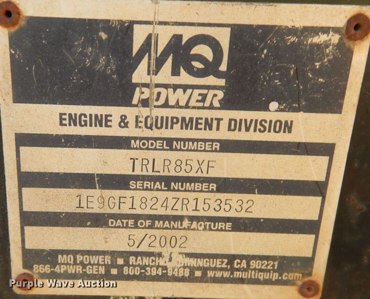 image for item KK9774 Whisperwatt DCA-125SSJU  generator