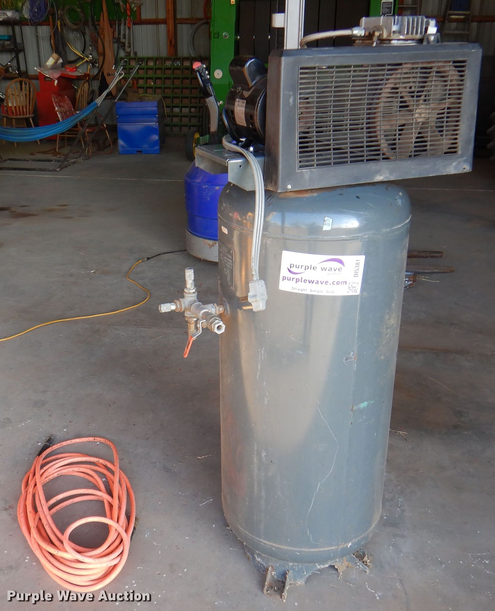 DeVilbiss Pro 4000 air compressor in May, OK Item DI5381 sold
