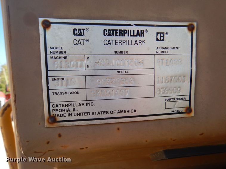 image for item DA5479 1998 Caterpillar 613C  elevating scraper