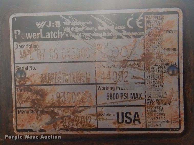 image for item DA5483 2007 Case CX240B  excavator