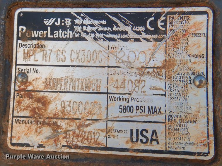 image for item DA5483 2007 Case CX240B  excavator