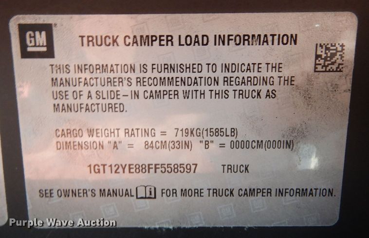 image for item DF0284 2015 GMC Sierra 2500HD  Crew Cab pickup truck