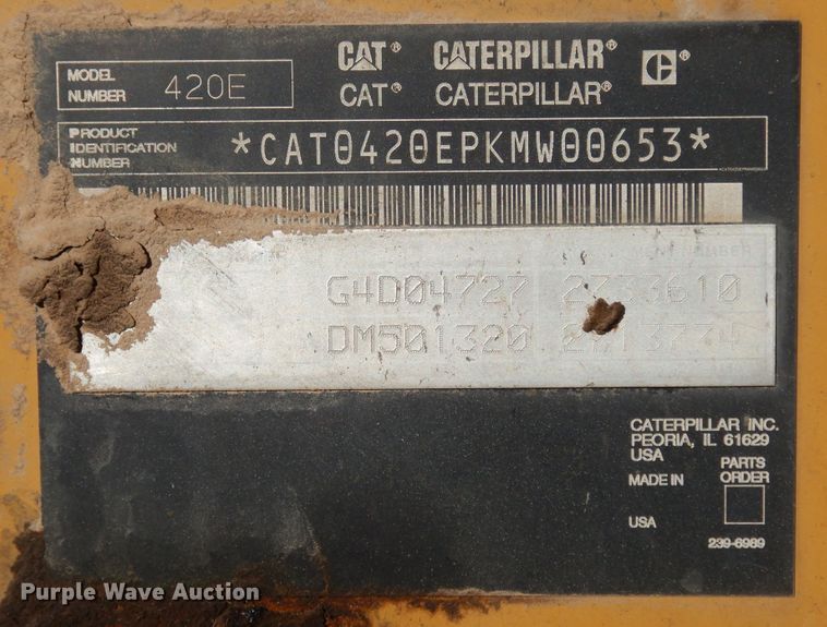 image for item DF0309 2006 Caterpillar 420E IT  backhoe