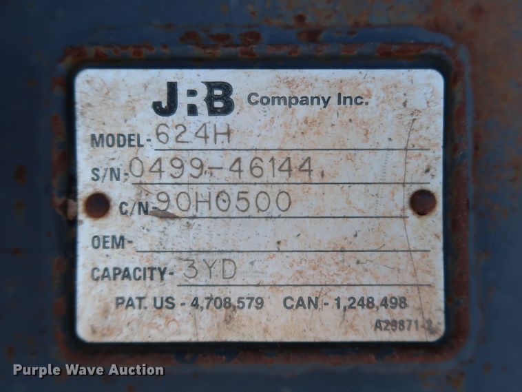 image for item DJ2425 JRB 624H  four-in-one loader bucket