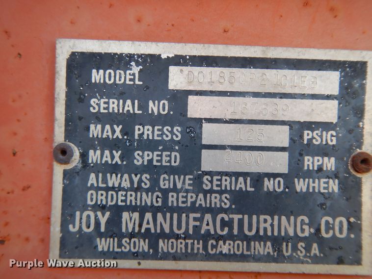 image for item DJ7446 Joy D185QP  air compressor