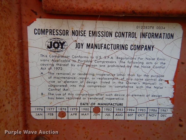 image for item DJ7446 Joy D185QP  air compressor