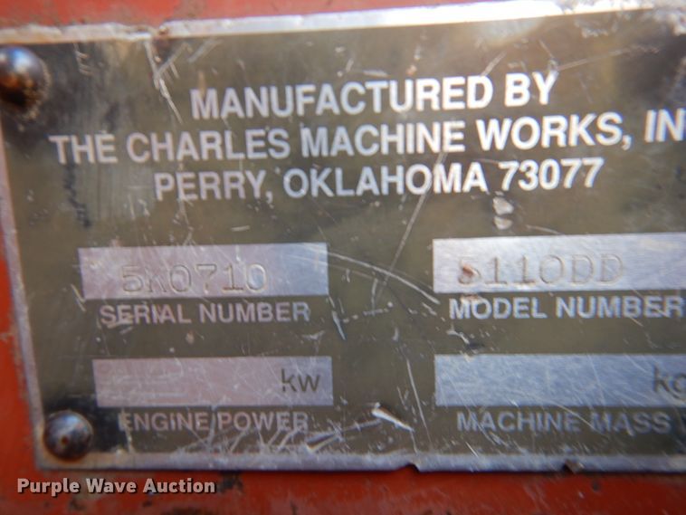 image for item DK1279 1993 Ditch Witch 5110  cable plow