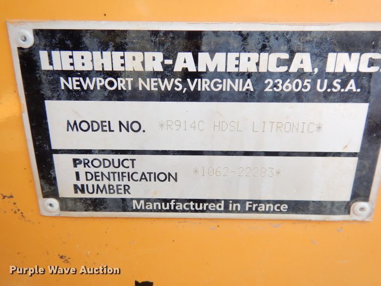 image for item DK3111 2005 Liebherr R914C  excavator