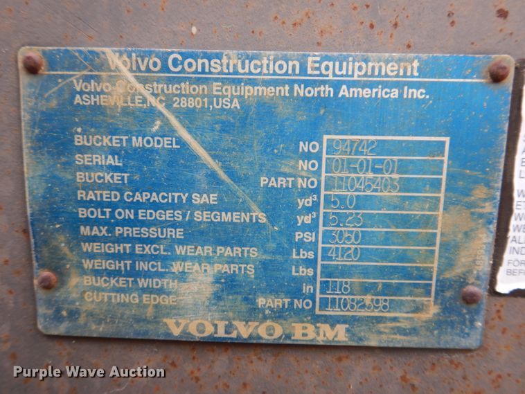 image for item DL5761 1996 Volvo L150C  wheel loader