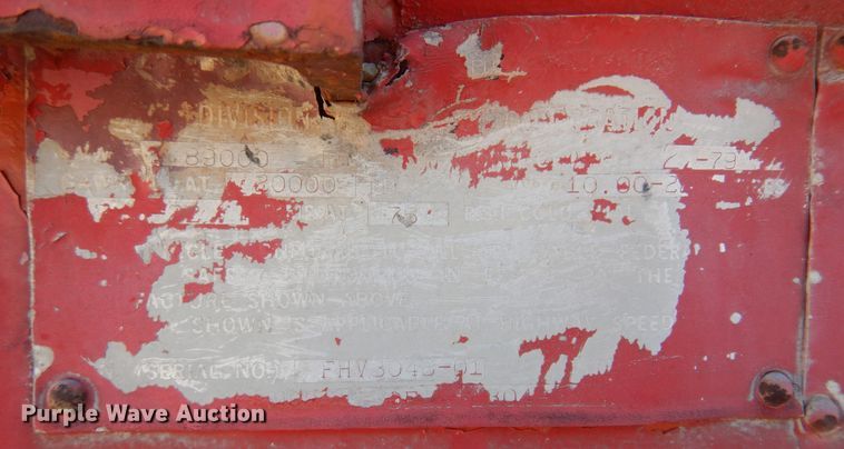 image for item DL6056 1979 Hobbs  oilfield trailer