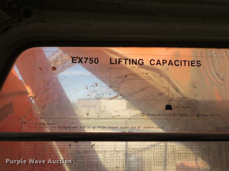 image for item DN7772 2002 Hitachi ZX800  excavator