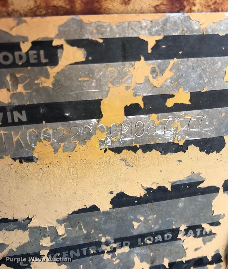 image for item DN7817 1986 Trail King TK12+6  equipment trailer