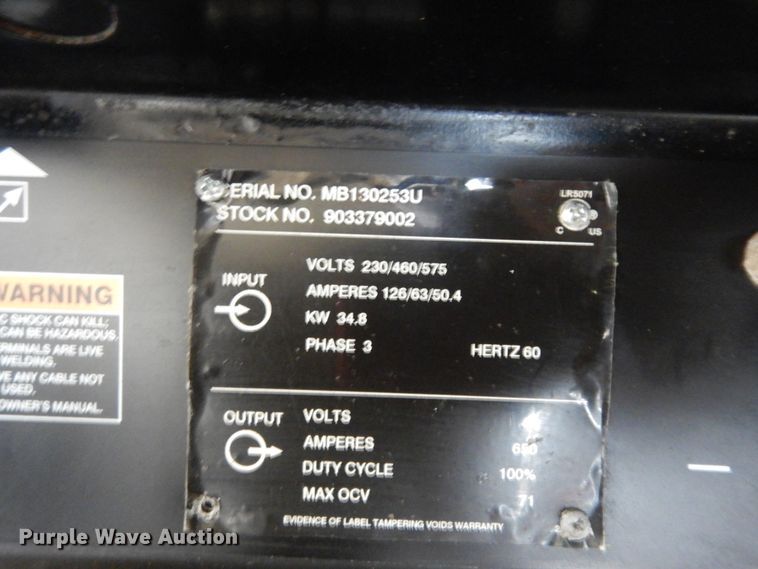 image for item ED9866 Miller Dimension 652  welder