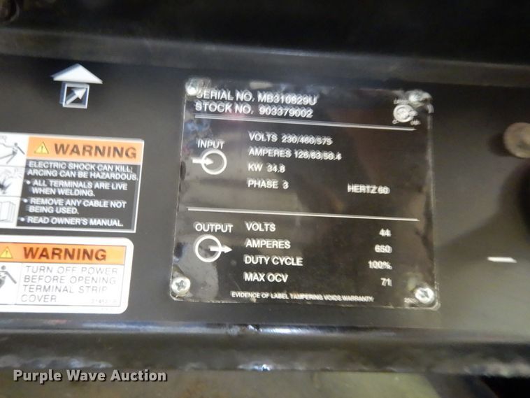 image for item ED9867 Miller Dimension 652  welder