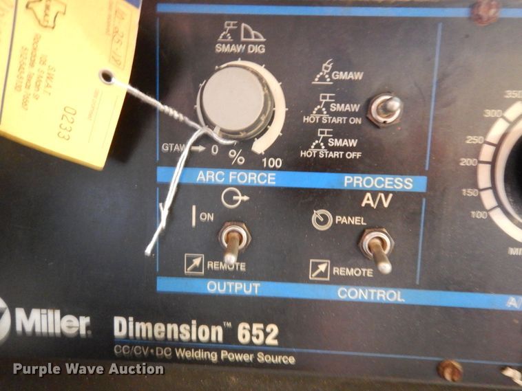 image for item ED9869 Miller Dimension 652  welder