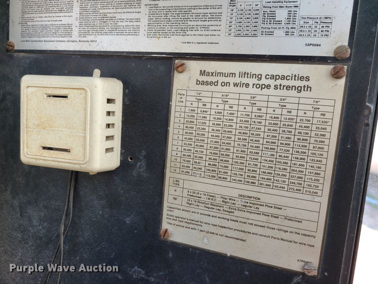 image for item EZ9236 1991 Link Belt HSP-8050  crane