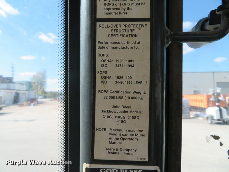 image for item FP9433 2005 John Deere 310SG  backhoe