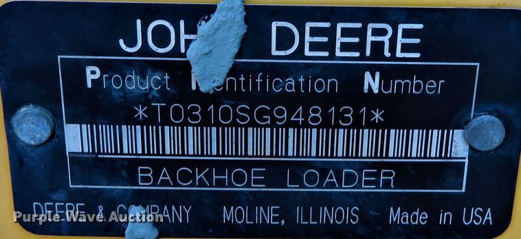 image for item FP9433 2005 John Deere 310SG  backhoe