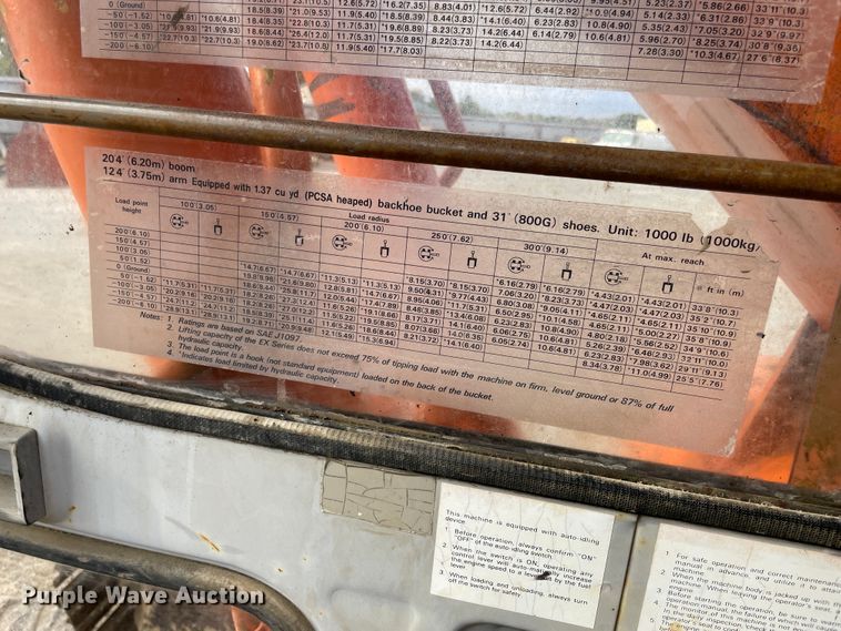 image for item II9476 1992 Hitachi EX270LC  excavator