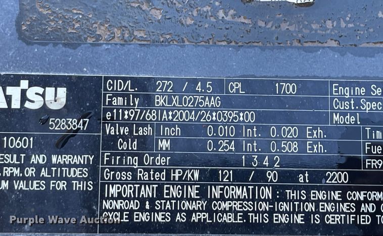 image for item IK9608 2012 Komatsu PC160LC-8  excavator