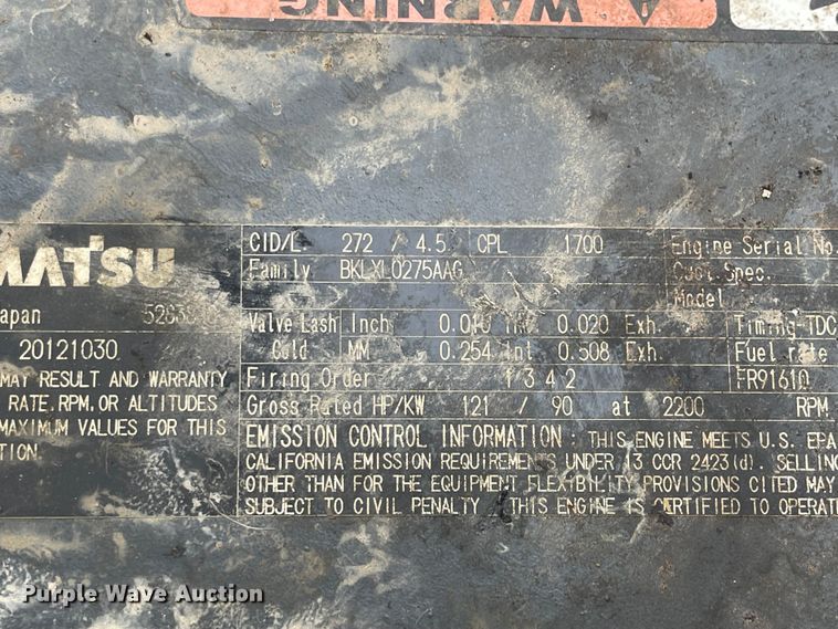 image for item IK9611 2013 Komatsu PC160LC-8  excavator