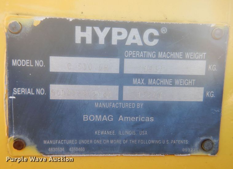 image for item IV9512 2007 Hypac C530AH  pneumatic roller