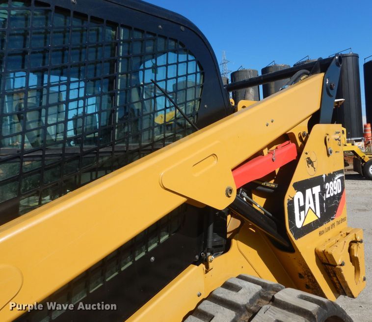 image for item IV9515 2016 Caterpillar 289D  tracked skid steer loader