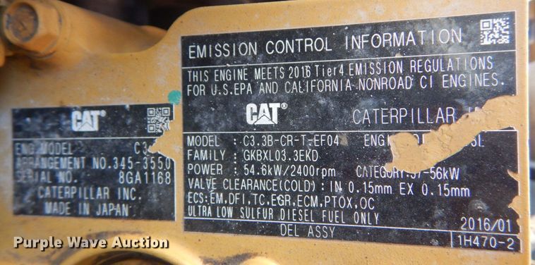 image for item IV9515 2016 Caterpillar 289D  tracked skid steer loader