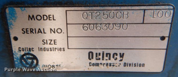 image for item IV9539 Quincy QC20024D  air compressor