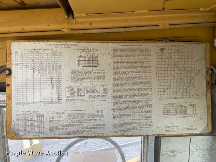 image for item IX9524 Grove RT-740  crane