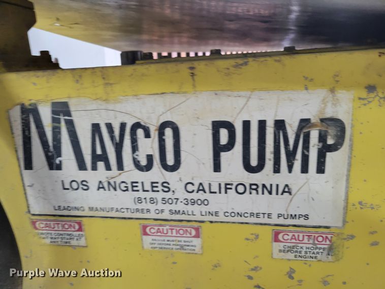 image for item JF9944 Mayco Pump ST-30  concrete pump