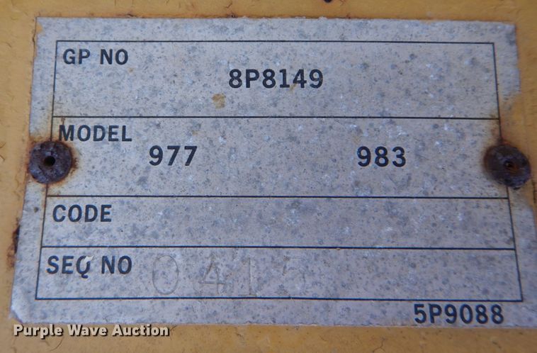 image for item JF9954 1979 Caterpillar 977  track loader