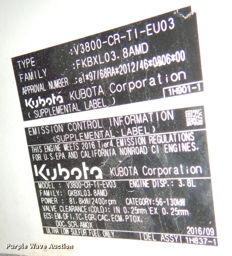 image for item JI9374 2017 Takeuchi TL12R2  tracked skid steer loader