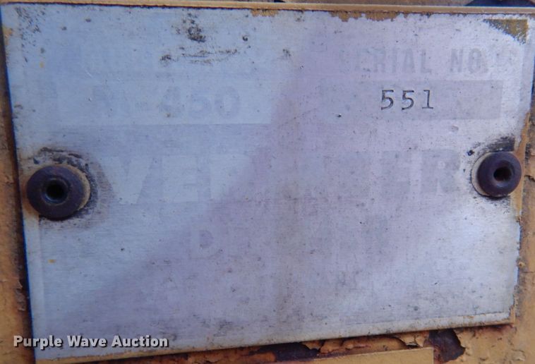 image for item JI9378 1972 Vermeer M450  trencher