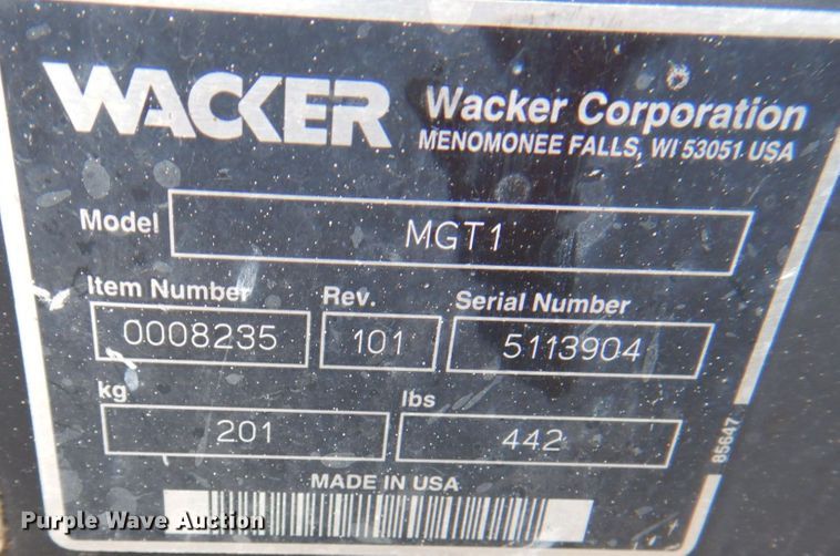 image for item JS9166 Wacker G12  generator