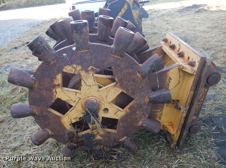 image for item JS9212 American Compaction  36" W excavator compactor wheel