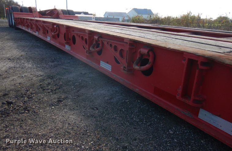 image for item JS9438 2000 Fontaine TH55-FLD  lowboy equipment trailer