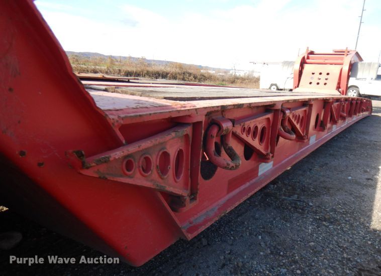 image for item JS9438 2000 Fontaine TH55-FLD  lowboy equipment trailer