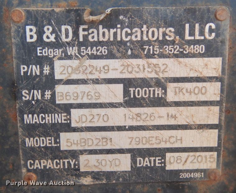 image for item JS9447 2004 Volvo EC290BLC  excavator