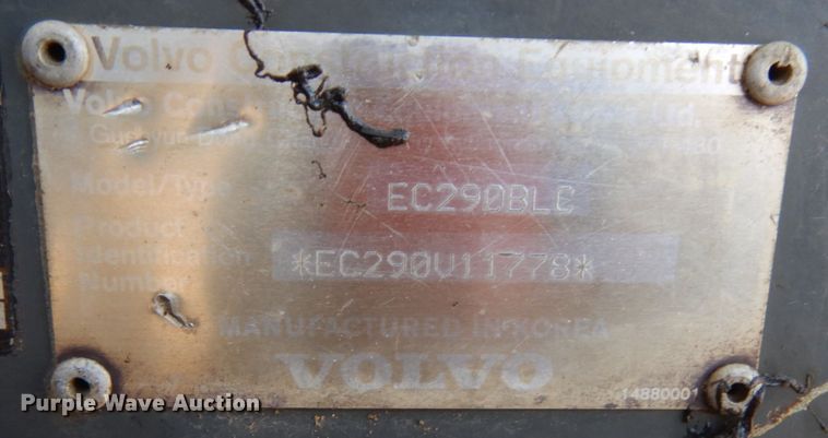 image for item JS9447 2004 Volvo EC290BLC  excavator