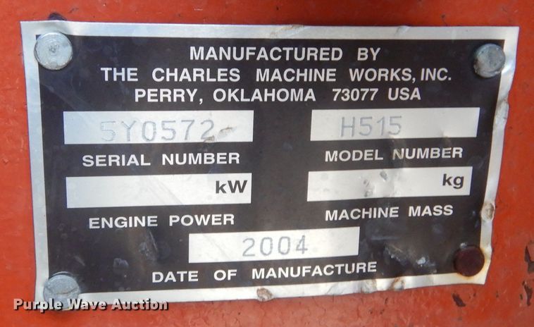 image for item KO9177 2004 Ditch Witch RT55  trencher