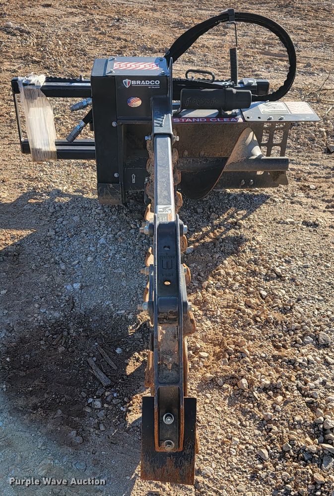 image for item KQ9115 2018 Paladin 625 skid steer trencher