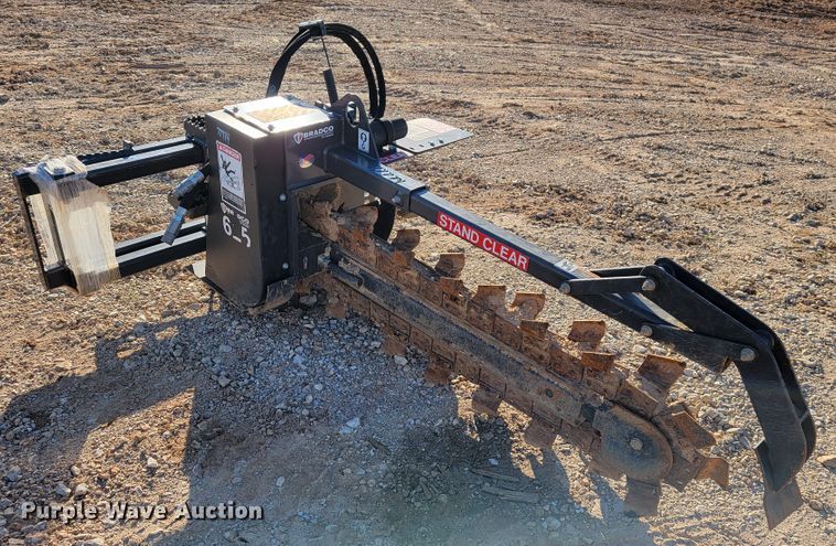 image for item KQ9115 2018 Paladin 625 skid steer trencher