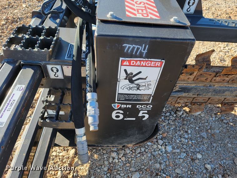 image for item KQ9115 2018 Paladin 625 skid steer trencher