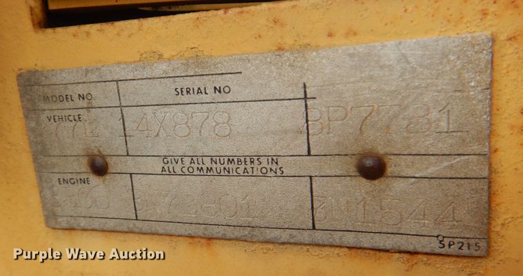 image for item KQ9658 1978 Caterpillar 977L  track loader