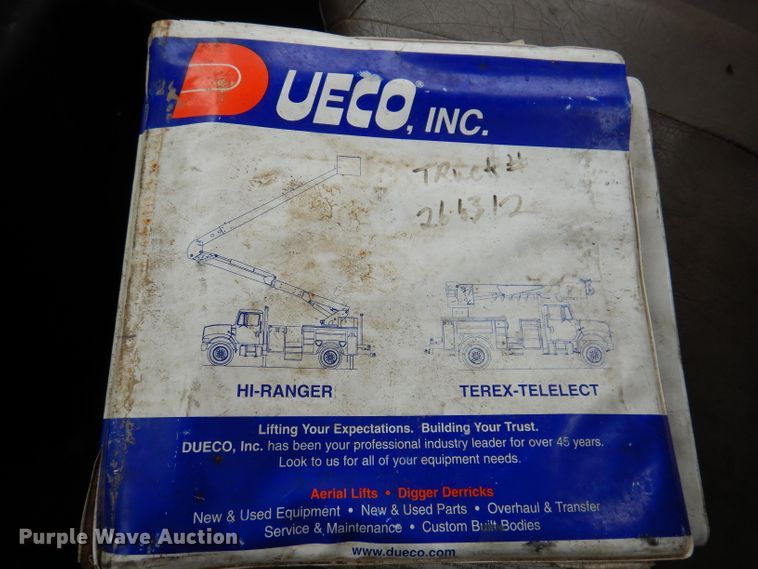 image for item KY9554 2001 International 4900  pressure digger truck