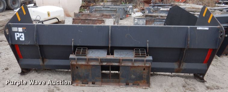 image for item KY9569 Paladin 10' W skid steer snow pusher