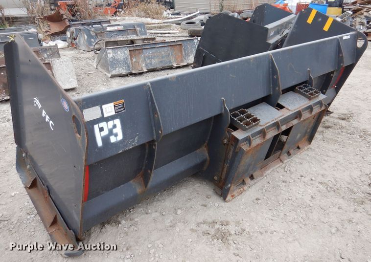 image for item KY9569 Paladin 10' W skid steer snow pusher