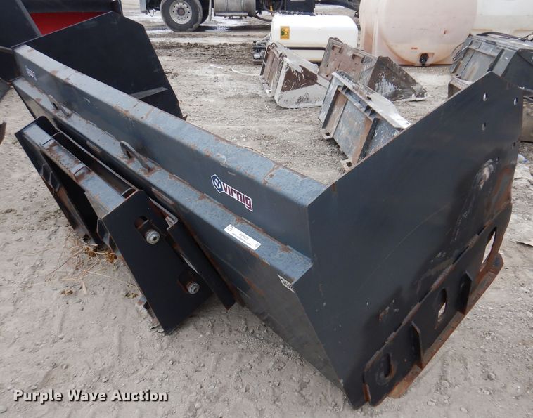 image for item KY9570 Virnig 9'W skid steer snow pusher